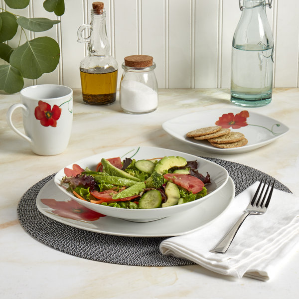 Tabletops Gallery Poppy Tabletops Gallery 16 piece Dinnerware Set